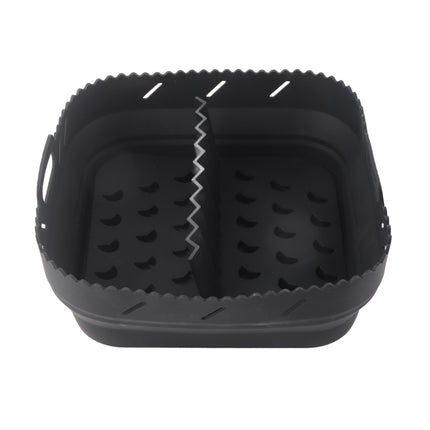 Square Air Fryer Silicone Baking Pan with Silicone Mat Air Fryer Pan