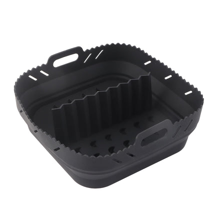 Square Air Fryer Silicone Baking Pan with Silicone Mat Air Fryer Pan