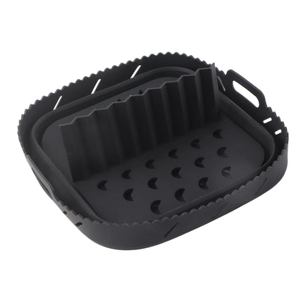 Square Air Fryer Silicone Baking Pan with Silicone Mat Air Fryer Pan
