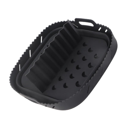 Square Air Fryer Silicone Baking Pan with Silicone Mat Air Fryer Pan