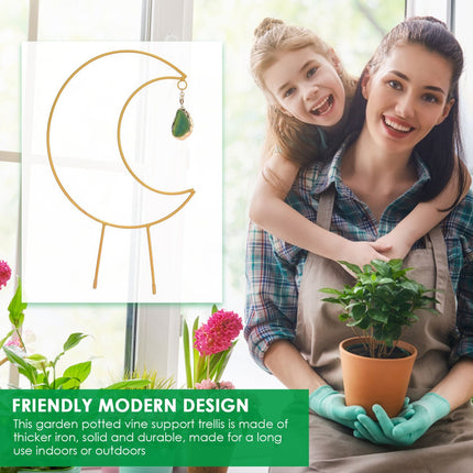 Plant Climbing Frame Climbing Vine Iron Flower Frame Moon Bracket Plant Trellis