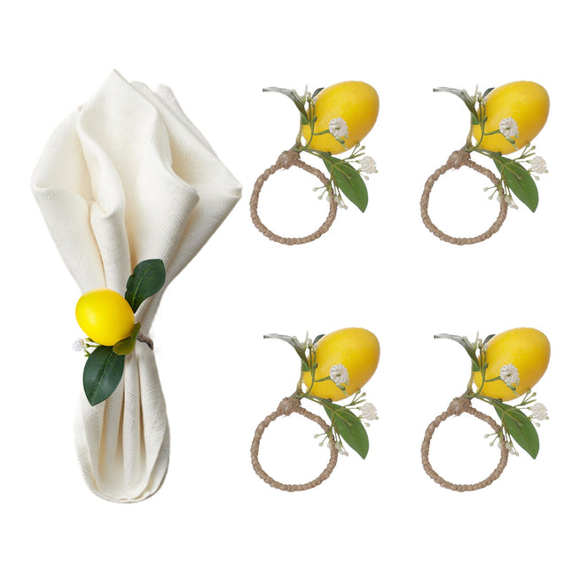 Simulation Lemon Napkin Ring Napkin Ring Holder Furniture Restaurant Table Decoration – product detail