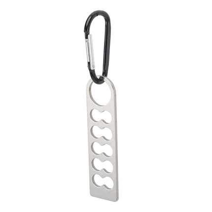 Tent Peg Organizer with Buckle 304 Stainless Steel Camping Nail Holder Tent Stakes Storage Rack