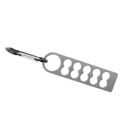 Tent Peg Organizer with Buckle 304 Stainless Steel Camping Nail Holder Tent Stakes Storage Rack