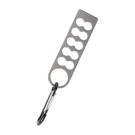 Tent Peg Organizer with Buckle 304 Stainless Steel Camping Nail Holder Tent Stakes Storage Rack