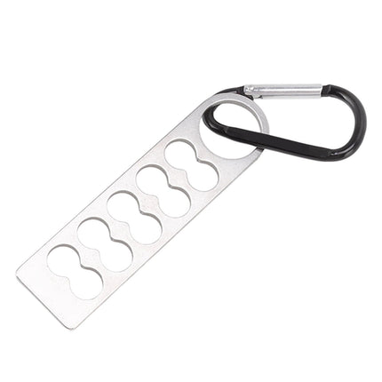Tent Peg Organizer with Buckle 304 Stainless Steel Camping Nail Holder Tent Stakes Storage Rack