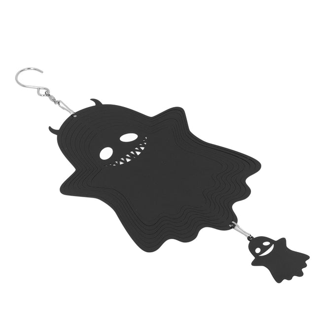 Ghost Wind Chimes Stainless Steel Wind Bell 3D Ghost Wind Spinners Halloween Ornament for Garden Yard – product detail