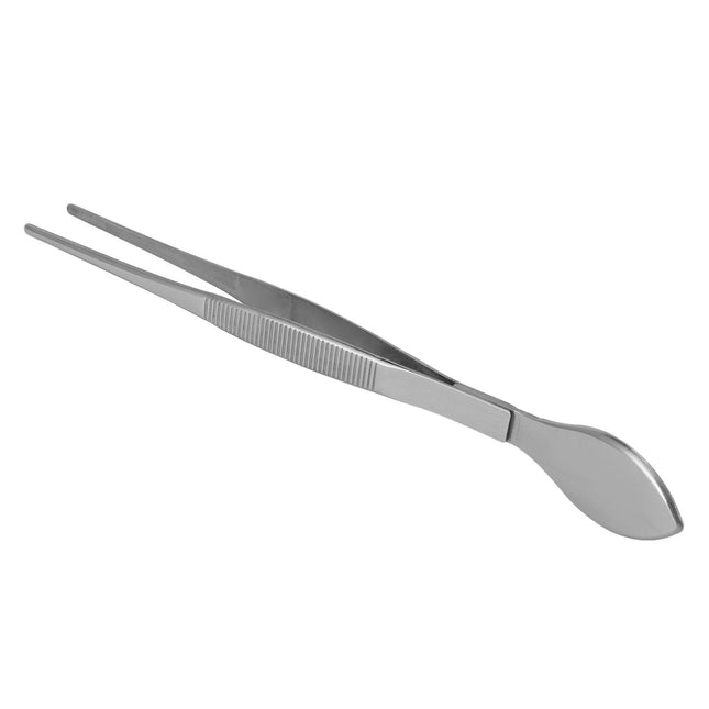 Bonsai Tweezers Stainless Steel Straight Serrated Tips Potted Plant Soil Loosening Spatula – product detail