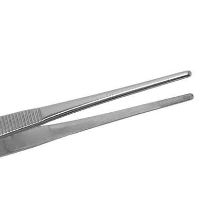 Bonsai Tweezers Stainless Steel Straight Serrated Tips Potted Plant Soil Loosening Spatula