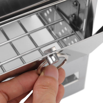 Camping Wood Stove Foldable Stainless Steel Integrated Mini BBQ Grill for Warm Outdoor Picnic