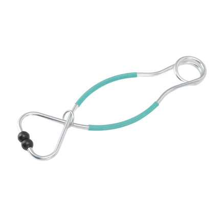 Cattle Bull Cow Nose Pliers Metal Punch Free Strong Traction Cow Pulling Tool for Farm Ranch Veterinary L Green