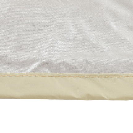SPA Cover Square Waterproof 190 Silver Coated Polyester Taff Weather Resistant Hot Tub Cover Protector for Bathtub 231x231x30cm/90.9x90.9x11.8in Beige