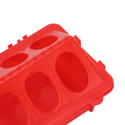 2Set Flip Top Chick Birds Water Feeder PP Chicken Trough Automatic Feeder with Splatter Proof Cover Poultry Equipment L Waterer 140ML