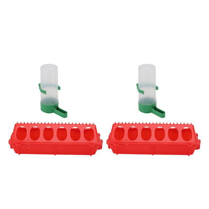 2Set Flip Top Chick Birds Water Feeder PP Chicken Trough Automatic Feeder with Splatter Proof Cover Poultry Equipment S Waterer 60ML