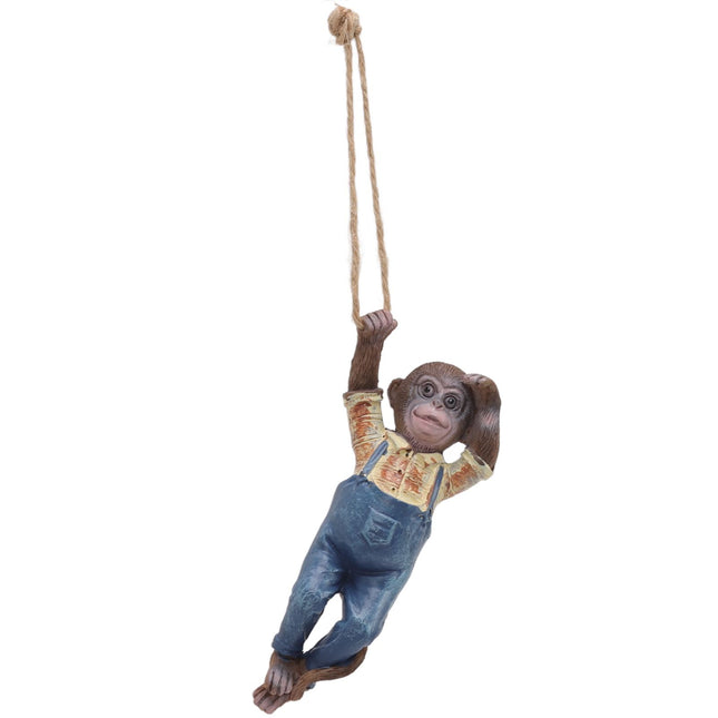 Garden Monkey Statues Cute Simulation Resin Hanging Monkey Garden Ornament for Outdoor Garden Lawn Patio – product detail