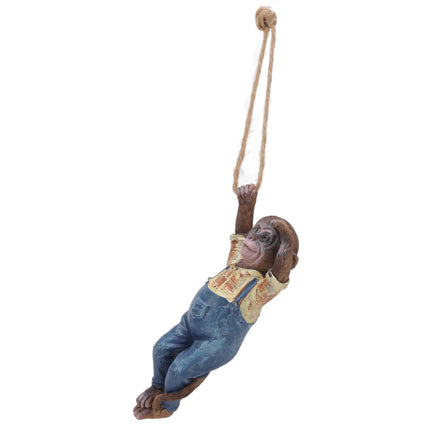 Garden Monkey Statues Cute Simulation Resin Hanging Monkey Garden Ornament for Outdoor Garden Lawn Patio