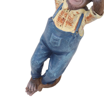 Garden Monkey Statues Cute Simulation Resin Hanging Monkey Garden Ornament for Outdoor Garden Lawn Patio