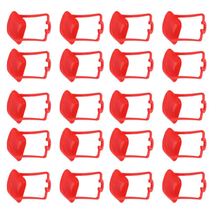 20Pcs Chicken Automatic Waterer Cups Rust Proof Bright Color Chicken Drinking Cups for Farm Red
