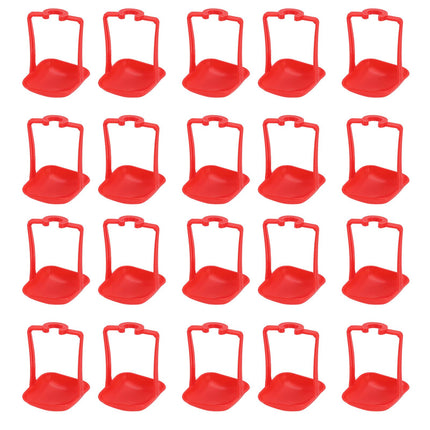 20Pcs Chicken Automatic Waterer Cups Rust Proof Bright Color Chicken Drinking Cups for Farm Red
