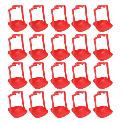 20Pcs Chicken Automatic Waterer Cups Rust Proof Bright Color Chicken Drinking Cups for Farm Red