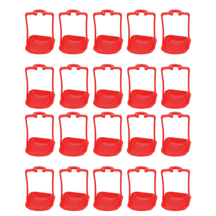 20Pcs Chicken Automatic Waterer Cups Rust Proof Bright Color Chicken Drinking Cups for Farm Red