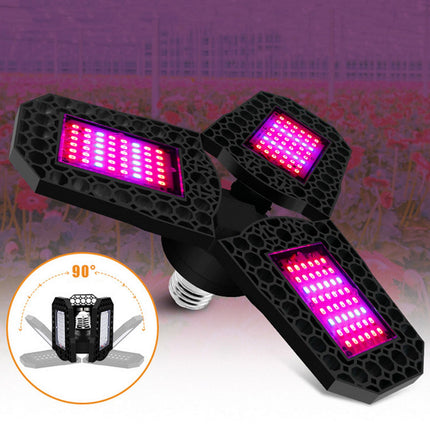 Plant Grow Light Foldable 80W Red Blue Spectrum LED Plant Growth Lamp for Flower Tomato Pepper Rose