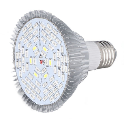 LED Grow Lamp Bulb E27 Low Power Consumption Full Spectrum Low Heat Generation LED Plant Growth Lamp Bulb 85‑265V 50W, 78 Beads