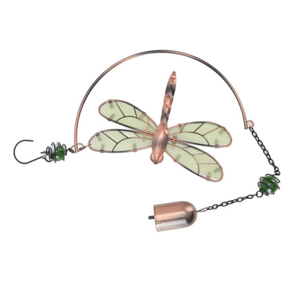 Dragonfly Wind Chimes Waterproof Beautiful Melody Iron Hanging Ornaments for Home Decoration