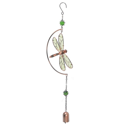 Dragonfly Wind Chimes Waterproof Beautiful Melody Iron Hanging Ornaments for Home Decoration