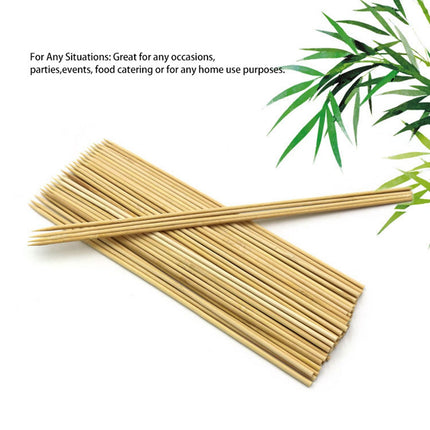 Disposable Barbecue Skewers Bamboo for Barbecue BBQ Appetiser Fruit Kabob Chocolate Fountain Grilling 3mm 15cm