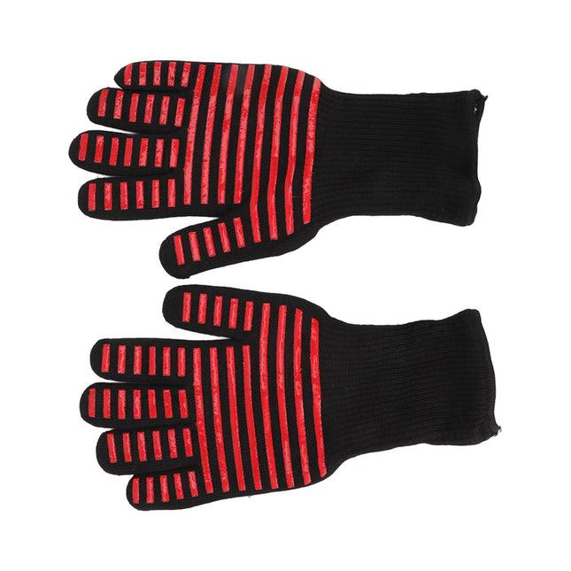 2PCS BBQ Fire Gloves Flame Retardant High Temperature Resistant Microwave Oven Gloves for Industrial – product detail