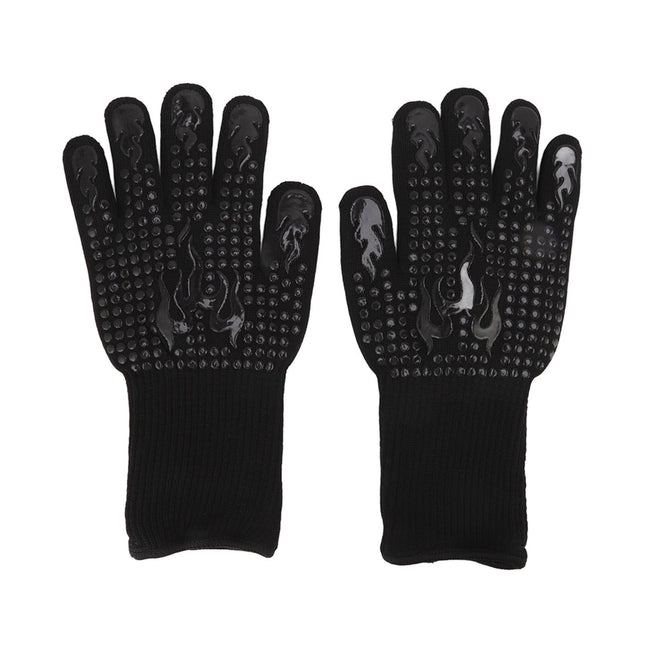 2 Pcs Heat Resistant Gloves Thermal Isolation High Temperature Resistant Anti Slip Washable Silicone