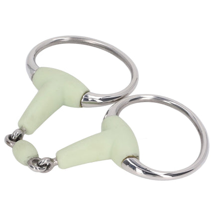 Horse Snaffle Bit Stainless Steel Horse Snaffle Roller Garden Breeding Mouth Bit for for 125mm Horse Mouth