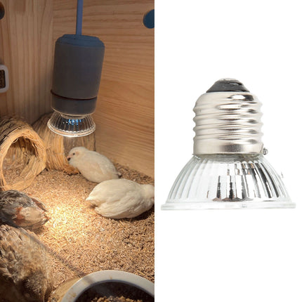 UVB Reptile Heat Lamp Bulbs Full Spectrum Energy Saving Sunbathe Heat Lamp for Amphibians 220‑240V Warm Light 75W
