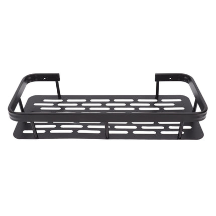 Shower Caddy Single Tier Durable Aluminium Rustproof Sticker Installation Shower Shelf for Bathroom Bedroom Kitchen Black