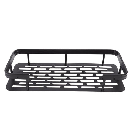 Shower Caddy Single Tier Durable Aluminium Rustproof Sticker Installation Shower Shelf for Bathroom Bedroom Kitchen Black