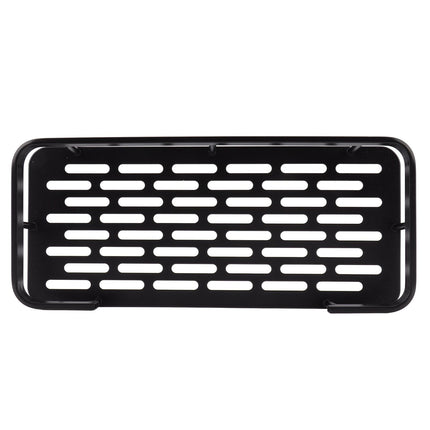 Shower Caddy Single Tier Durable Aluminium Rustproof Sticker Installation Shower Shelf for Bathroom Bedroom Kitchen Black