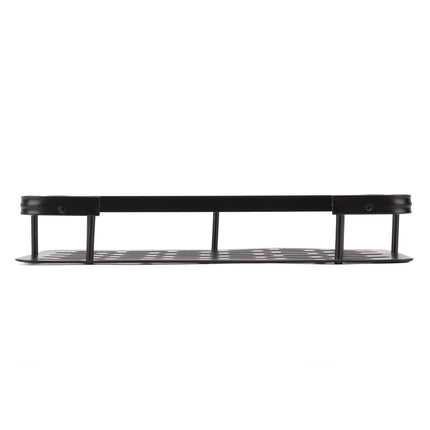 Shower Caddy Single Tier Durable Aluminium Rustproof Sticker Installation Shower Shelf for Bathroom Bedroom Kitchen Black