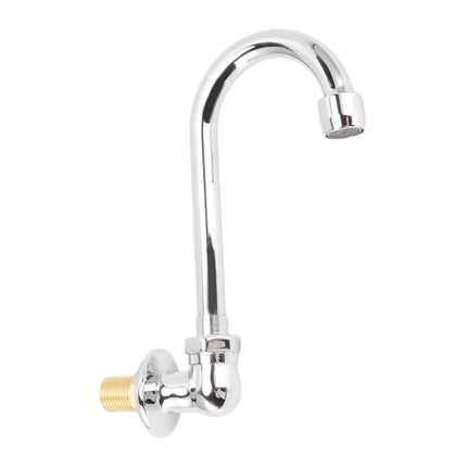 Foot Pedal Faucet Stainless Steel G1/2 Thread Wall Mounted Knee Valve Basin Tap for Hospital Railway Station Factory