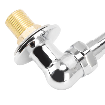 Foot Pedal Faucet Stainless Steel G1/2 Thread Wall Mounted Knee Valve Basin Tap for Hospital Railway Station Factory