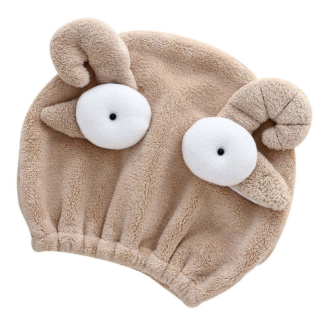 Quick Dry Hair Hat Elastic Strong Water Absorption Fine Fiber Skin Friendly Cartoon Hair Drying Towel – product detail