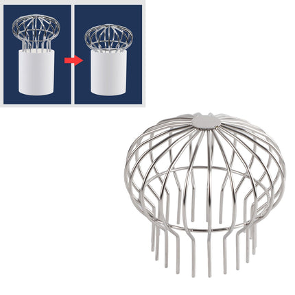 Outdoor Roof Drain Stainless Steel Anti Blocking Round Line Cap Floor Drain Gutter Cleaning Floor Net for Balcony Terrace 160