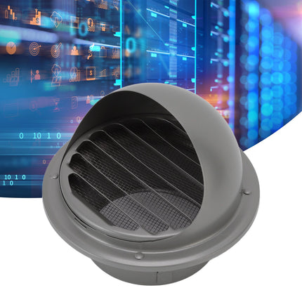 Stainless Steel Round Air Vent Louvered Cover Waterproof Windproof External Wall Vent Outlet for Ventilation System