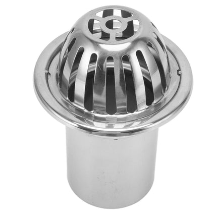 Roof Floor Drain Stainless Steel Non Blocking Balcony Outdoor Rain Bucket Drainage Parts Round 3in