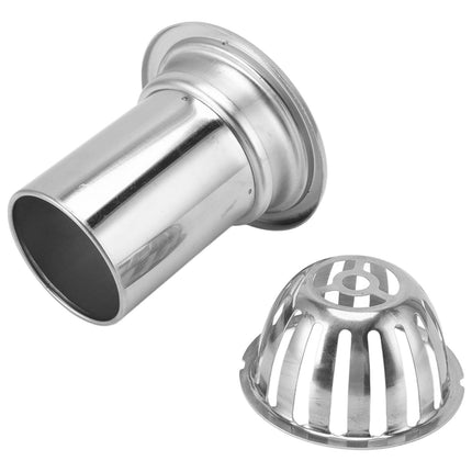 Roof Floor Drain Stainless Steel Non Blocking Balcony Outdoor Rain Bucket Drainage Parts Round 3in