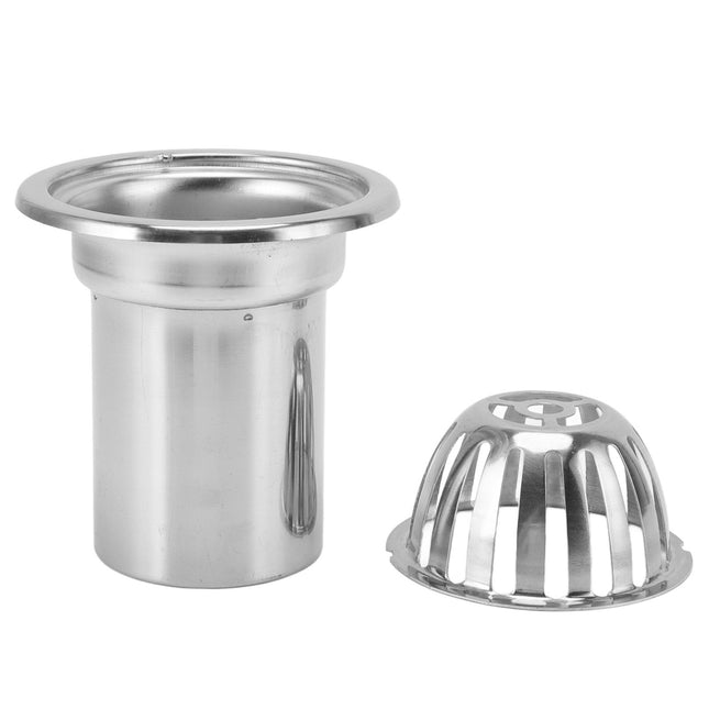 Roof Floor Drain Stainless Steel Non Blocking Balcony Outdoor Rain Bucket Drainage Parts Round 4in – product detail