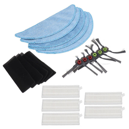 Robot Cleaner Rag Filter Set Replaceable Reusable Robot Cleaner Side Brush Set for Yeedi K600 K700 K680