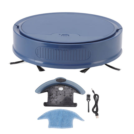 3 in 1 Robot Vacuum Cleaner Smart APP Remote Control 2000Pa Strong Suction USB Charging Sweeping Robot for Home Blue