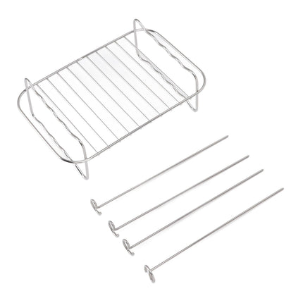 Fryer Rack Stainless Steel Rectangle Double Layer Fryer Accessory for NINJA FOOD 8QT Dual Basket Fryer