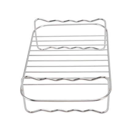 Fryer Rack Stainless Steel Rectangle Double Layer Fryer Accessory for NINJA FOOD 8QT Dual Basket Fryer